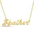 thumbnail image 1 of SuperJeweler Heather Nameplate Necklace in Gold 16 inches All Names Available for Women, 1 of 1