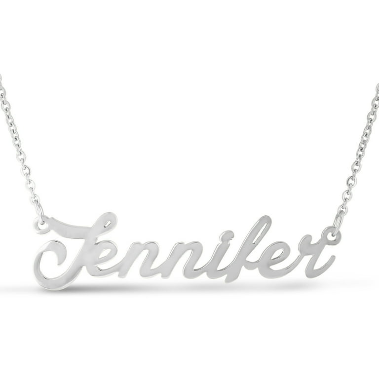 Jennifer nameplate best sale necklace