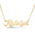 thumbnail image 1 of SuperJeweler Katelyn Nameplate Necklace in Gold 16 inches All Names Available for Women, 1 of 1
