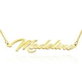 thumbnail image 1 of SuperJeweler Madeline Nameplate Necklace in Gold, 16 inches All Names Available for Women, 1 of 3