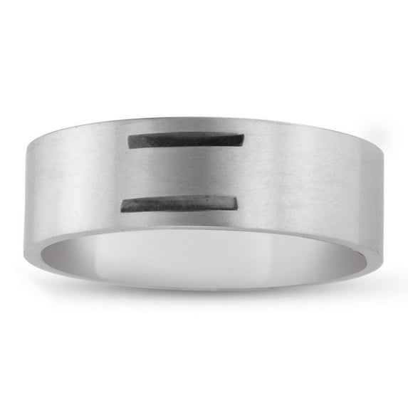 SuperJeweler Mens 8mm Brushed Finish Equality PRIDE Titanium Ring Wedding Band, Size 11 for Men