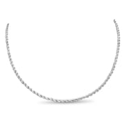 SuperJeweler Mens Stainless Steel 20 Inch Rope Chain Necklace