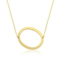 thumbnail image 1 of SuperJeweler O Initial Sideways Necklace for Women, Gold, 18", 1 of 6