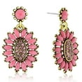 thumbnail image 1 of SuperJeweler Pink Crystal Flower Cluster Earrings, 1 3/4 Inches for Women, 1 of 4