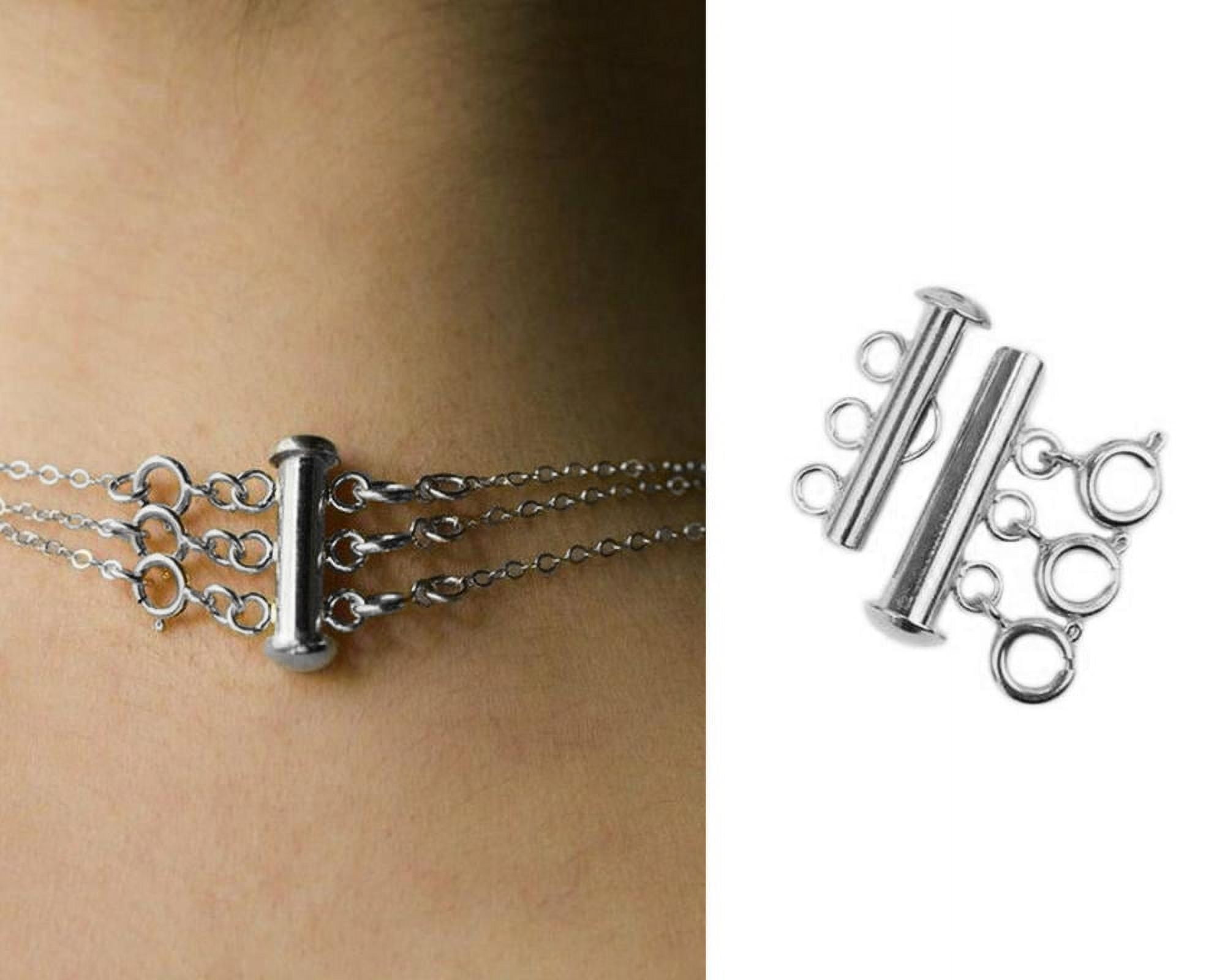 Silver Necklace Layering Clasp – Bauhaus
