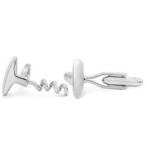 SuperJeweler Stainless Steel Corkscrew Cufflinks For Men, Fits Standard Shirt