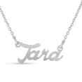 thumbnail image 1 of SuperJeweler Tara Nameplate Necklace in Silver 16 inches All Names Available for Women, 1 of 1