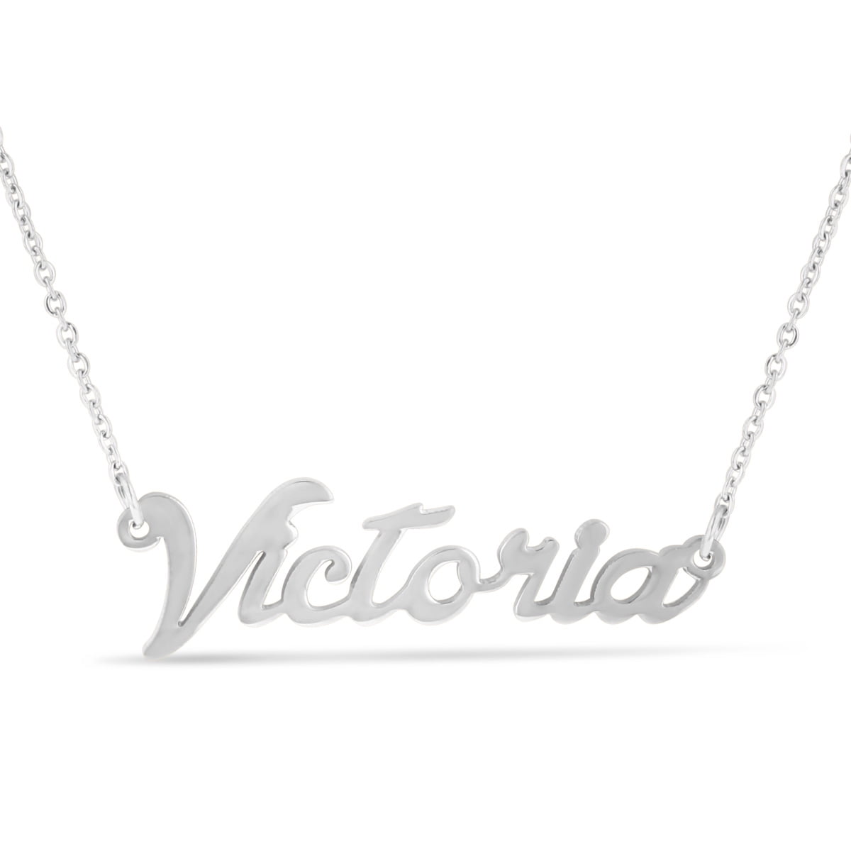Gold victoria name necklace clearance