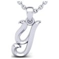 thumbnail image 1 of SuperJeweler Y Initial Necklace In Heavy 14 Karat White Gold With Free 18 Inch Cable Chain, For Women, 1 of 6