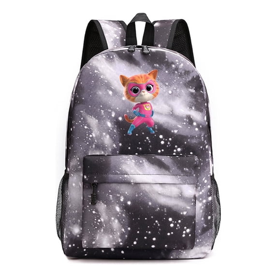 SuperKitties Cartoon Students Backpack – Anime School Bag with Large Capacity – Lightweight Daypack for Travel, Sports, Laptop Back to School Use