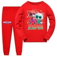 thumbnail image 1 of SuperKitties Girls' Pajama Set Boys' Long Sleeve Home Casual Clothing Suitable for 3-10 Years Old, 1 of 2