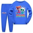 thumbnail image 1 of SuperKitties Girls' Pajama Set Boys' Long Sleeve Home Casual Clothing Suitable for 3-10 Years Old, 1 of 2