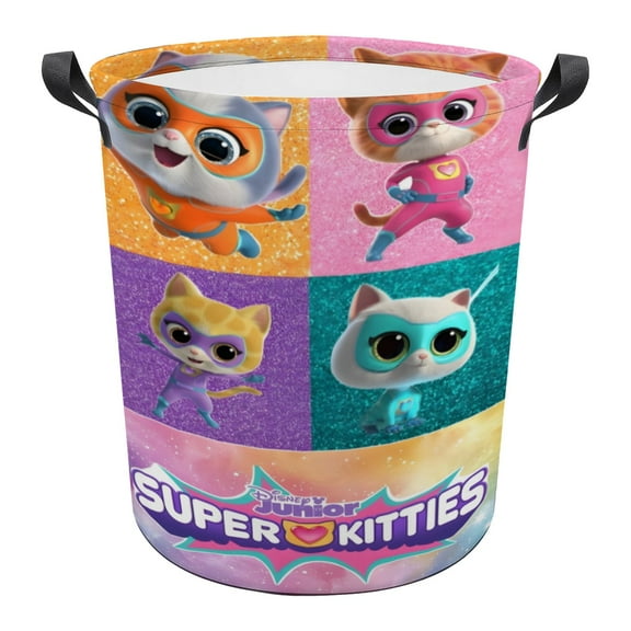 SuperKitties Laundry Basket Laundry Hamper Storage Basket Organizer Hamper Storage Bins for Clothes Toys Box Nursery Hamper Gift Basket with Handles 13.4 x 16.5 inches