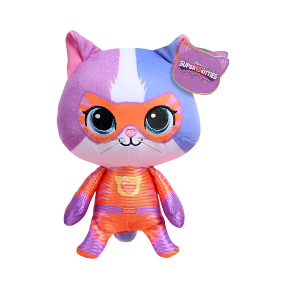 SuperKitties Small 8-inch Plush Buddy Stuffed Animal, Su-Purr Wild Outfit