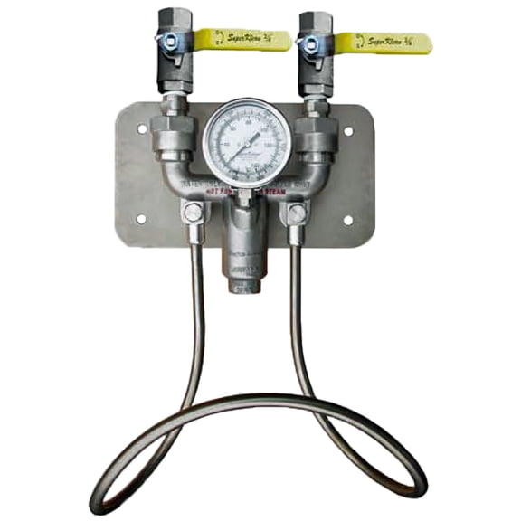 SuperKlean 3600BM-S Ball Valve Hot & Cold Water Mixing Unit, Stainless Steel