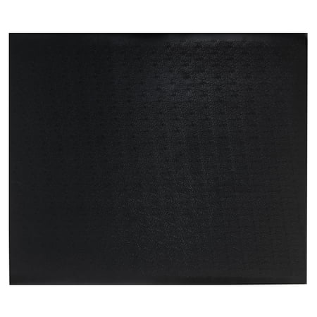 SuperMats - Gym Mat - Super Heavy Duty Quality - Commercial Grade Solid Vinyl - Home Gym Mat, Black, 50 In. x 60 In.