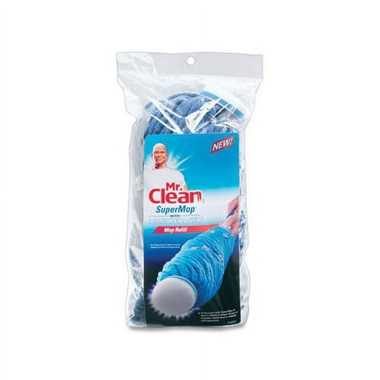 SuperMop with Magic Eraser Mop Refill, Cotton, Blue SuperMop with Magic Eraser Mop Refill, Cotton, Blue