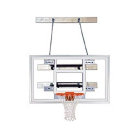SuperMount68 Select Steel-Acrylic Wall Mounted Basketball System, Forest Green