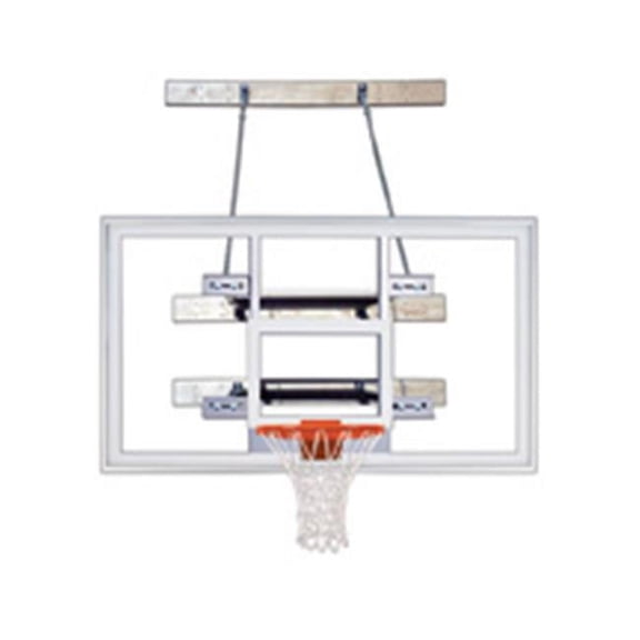 SuperMount68 Supreme Steel-Acrylic Wall Mounted Basketball System, Desert Gold
