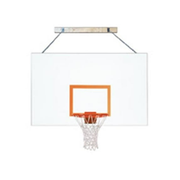 SuperMount80 Magnum Steel Wall Mounted Basketball System, Maroon