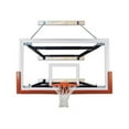 thumbnail image 1 of SuperMount80 Victory Steel-Glass Wall Mounted Basketball System, Maroon, 1 of 1