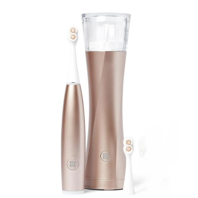 SuperMouth® ULTIM8 SmartBrush™ System RRF12 - Electric Toothbrush, Patented Clean 40X Better, UV Sanitizing & Drying SmartHub®, Dual Sonic Modes, Pressure Sensor - Teens & Adults - Rose Gold