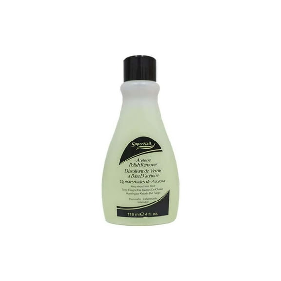SuperNail Acetone Polish Remover Yellow 4 oz