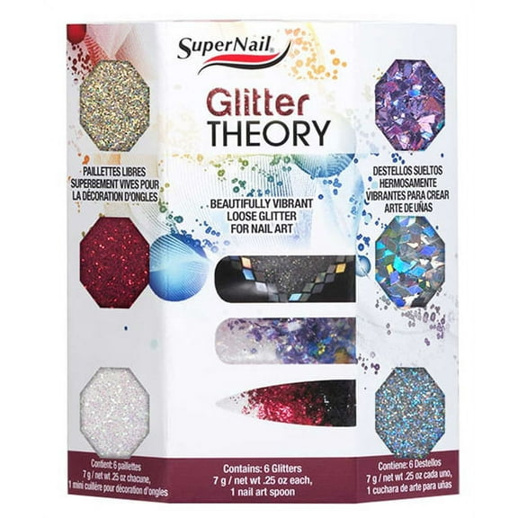 SuperNail Glitter Theory Kit - 6 PC