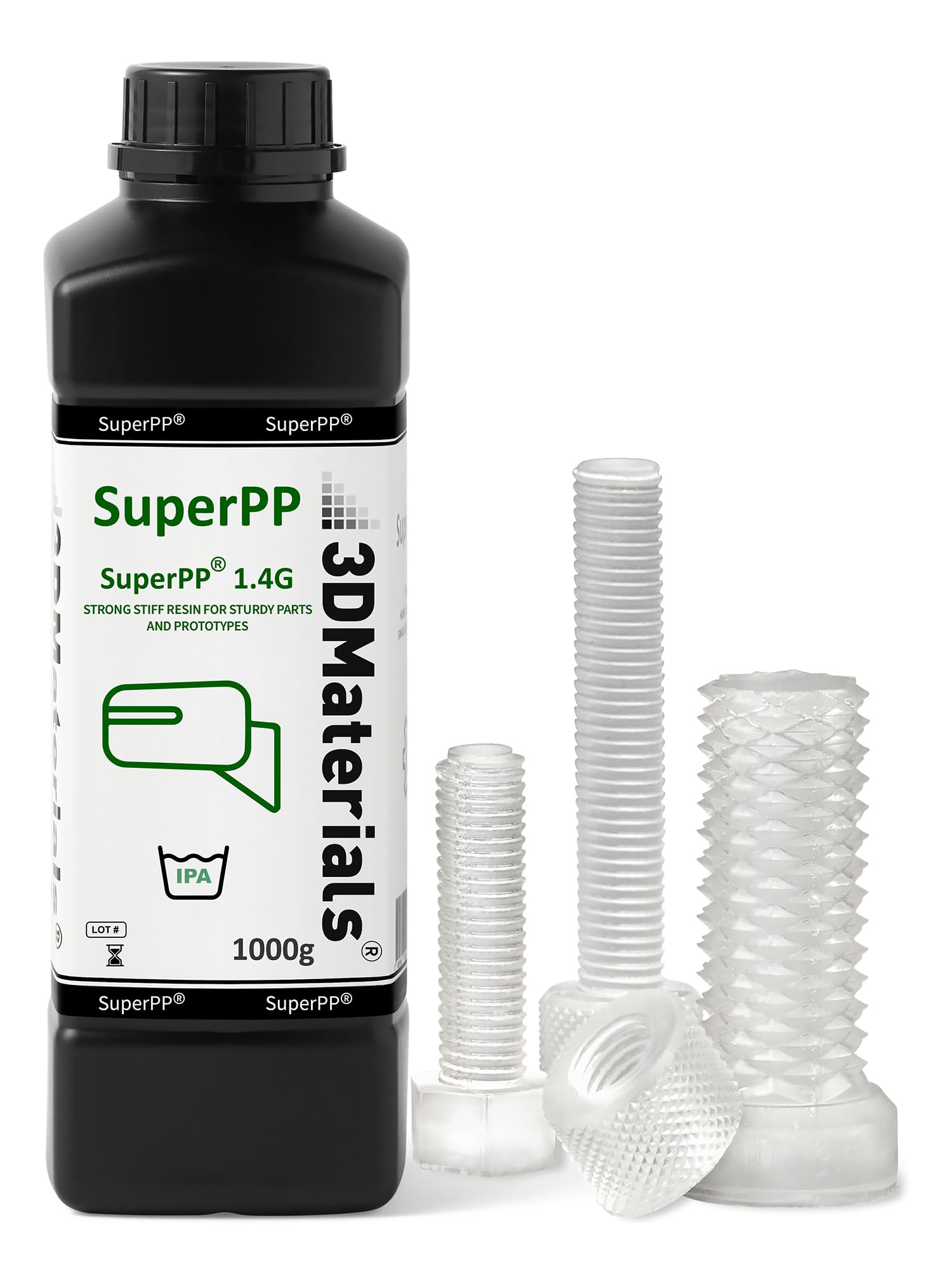 SuperPP Tough 3D Printer Resin Fastest 1.4GPa 50um Print in 1.3 secs ...