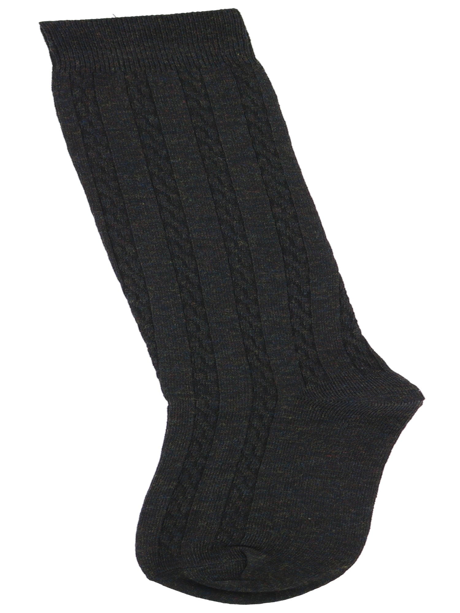 SuperPrima Women's 70% Cotton Classic Cable Knit Knee High Socks