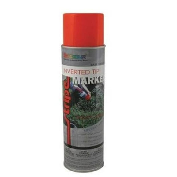 SuperPro 20-957 20 oz Inverted Tip Solvent Aerosol Can, Fluorescent Orange - 12 per Case