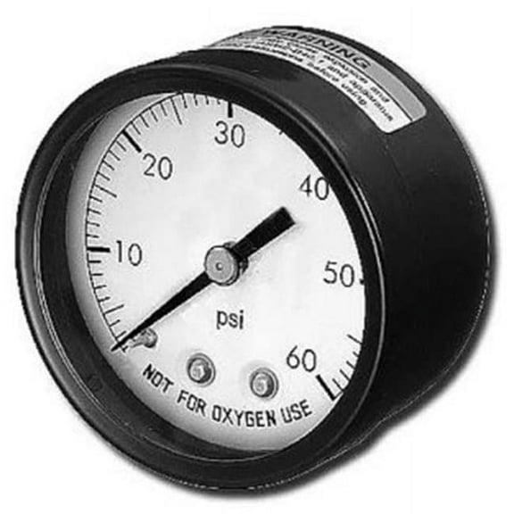 SuperPro Back Mount Pressure Gauge with Indicator 80960BU