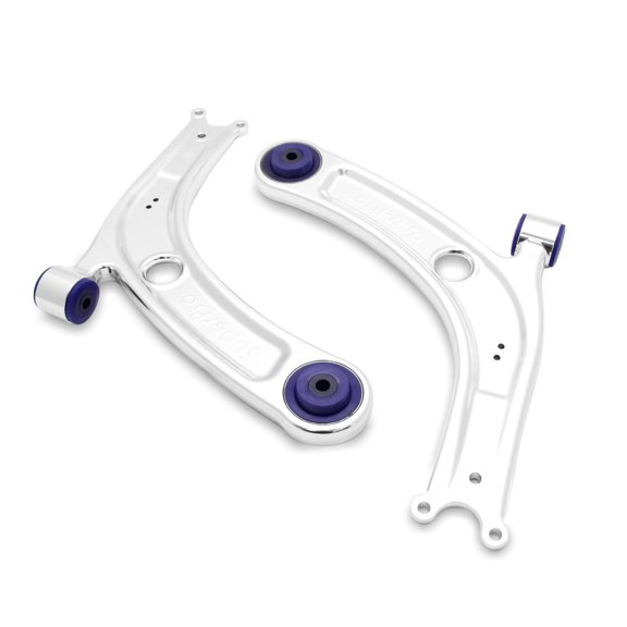 SuperPro ALOY0018K Alloy Performance Geometry Control Arm Kit Compatible with 2015-2026 Golf, GTI, Golf R, Audi A3, A3 Quattro, S3