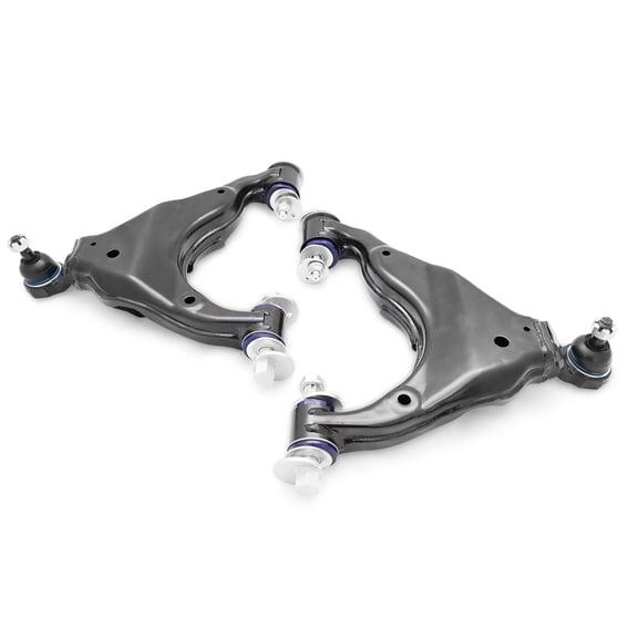 SuperPro TRC484 Front Lower Control Arm and Camber Pin Kit - Double Offset Extended Range of Adjustment Compatible with 2010-2024 Toyota 4Runner, 2010-2014 FJ Cruiser