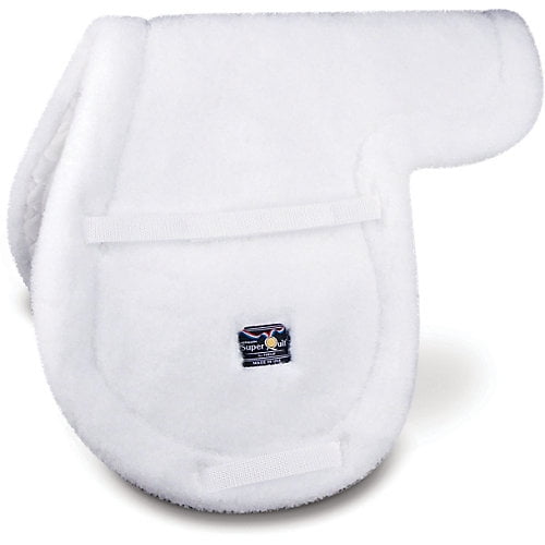 Toklat Superquilt White English Saddle Pad - Durable High-Performance Quilted Horse Pad Hunter / 16" - 16 1/2" / Standard