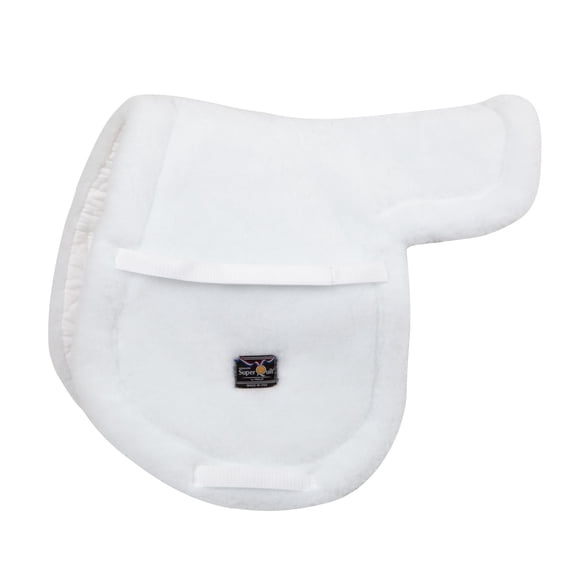 Toklat Superquilt White English Saddle Pad - Durable High-Performance Quilted Horse Pad Hunter / 16" - 16 1/2" / High Profile