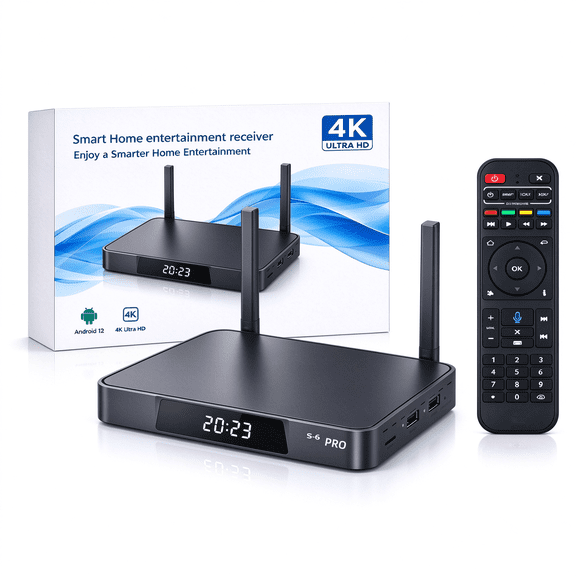 SuperS S-6-P RO Ultimate 6K-HD-64GB-Clearview-Home Receiver for Family