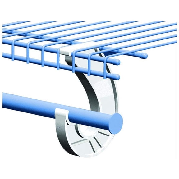 SuperSlide White Closet Rod Support Pack of 2