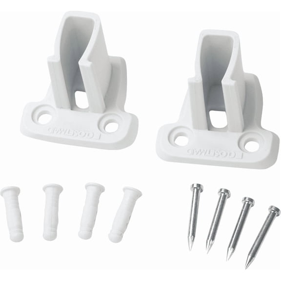 SuperSlide Wire Shelf End Bracket - Pack of 2 Home & Garage Storage, Stackable Design