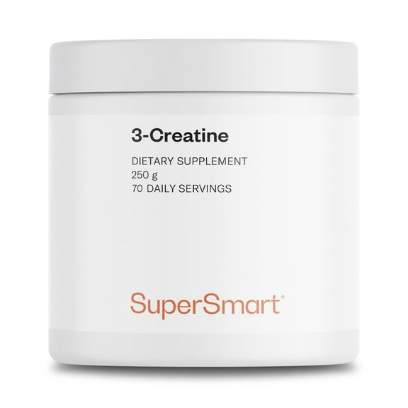 SuperSmart - 3-Creatine Powder (High Strength) - Creatine Complex - Sport Performance & Recovery | Non-GMO & Gluten Free - 250 g
