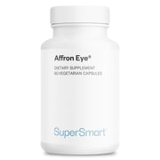 SuperSmart - Affron Eye 20 mg per Day 3% Crocin - Saffron Supplement | Non-GMO & Gluten Free - 60 Vegetarian Capsules