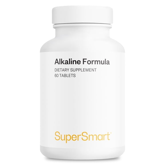 SuperSmart Alkaline Formula Supplement (Advanced Formula) - with Potassium Phosphate, Calcium & Magnesium Citrate - pH Balance | Non-GMO & Gluten Free - 60 Tablets