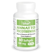 SuperSmart - Annatto Tocotrienols (Vitamin E) 100 mg per Day - with DeltaGold | Non-GMO & Gluten Free - 60 Softgels