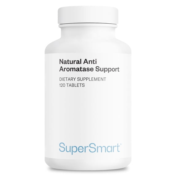 SuperSmart - Anti Aromatase Support - with Chrysine & DIM | Non-GMO & Gluten Free - 120 Tablets