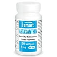 thumbnail image 1 of SuperSmart Astaxanthin 4mg per Day (Patented & High Potency) - with AstaPure, Vitamin E, Olive Oil - Antioxidant Carotenoid | Non-GMO & Gluten Free - 30 softgels, 1 of 9