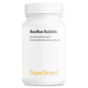 SuperSmart Bacillus Subtilis 3 Billion CFU per Day High Potency - Spore Probiotic Supplement | Non-GMO & Gluten Free - 60 DR Capsules