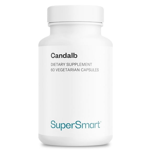 SuperSmart Candalb (Advanced Formula) - with Lactobacillus Acidophilus, Rhamnosus & Inulin - Probiotics & Prebiotics Supplement | Non-GMO & Gluten Free - 60 DRCaps