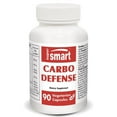 thumbnail image 1 of SuperSmart - Carbo Defense - Carb Blocker Suppelment - with Banaba, Green Tea, Chromium - Weight Loss Products | Non-GMO & Gluten Free - 90 Vegetarian Capsules, 1 of 7