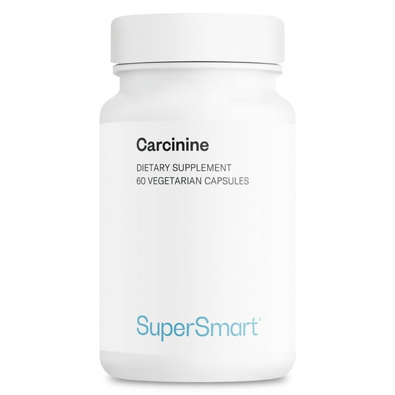 SuperSmart Carcinine 300mg per Day (Patented) - Stable L-Carnosine Supplement | Non-GMO & Gluten Free - 60 Vegetarian Capsules