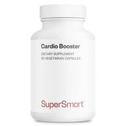SuperSmart Cardio Booster Advanced Formula - with Taurine, CoQ10, Potassium, Phytosterols - Optimized Supplement | Non-GMO & Gluten Free - 90 Vegetarian Capsules